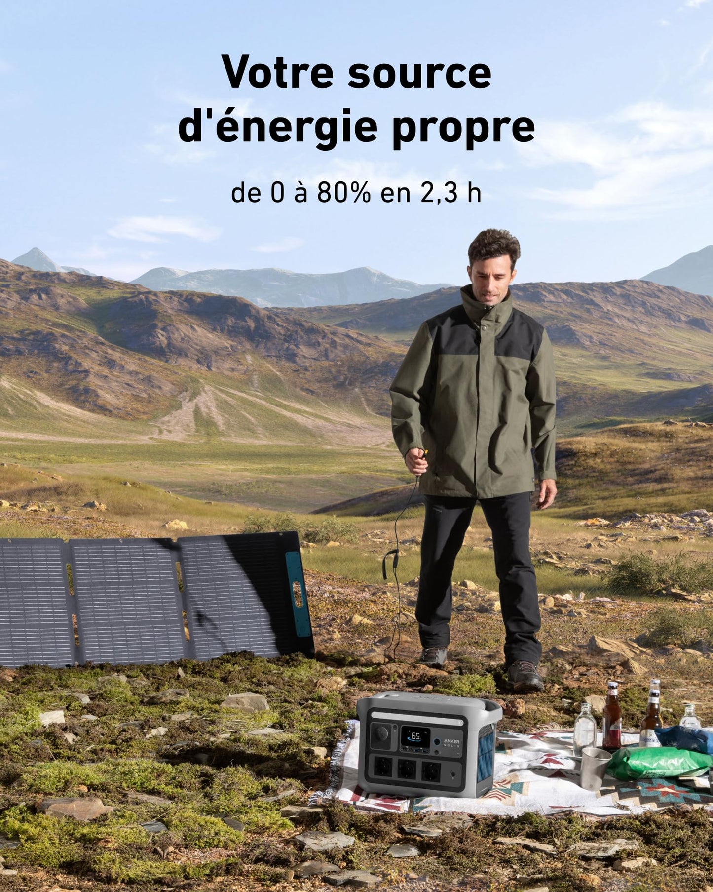 Anker SOLIX C800 Plus générateur solaire + panneau solaire 200 W