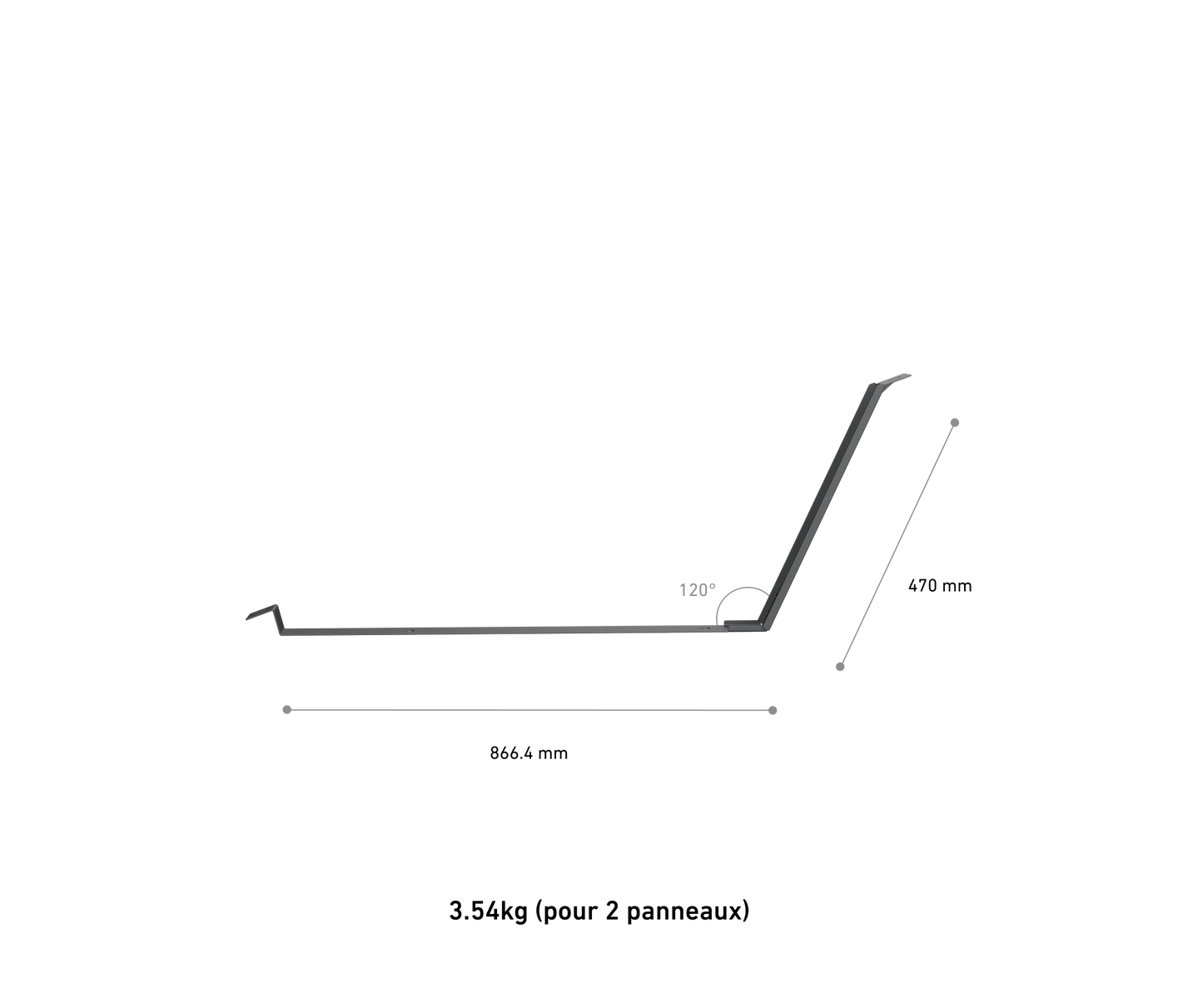 Support pour toit plat et jardin