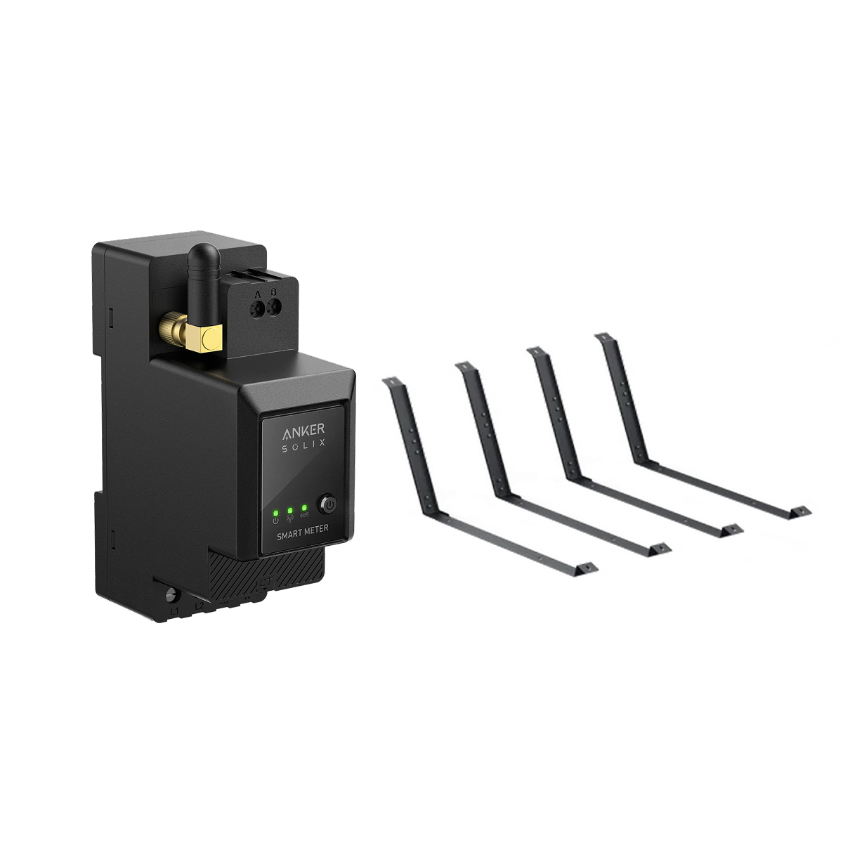 Anker SOLIX compteur intelligent + Support pour toit plat et jardin