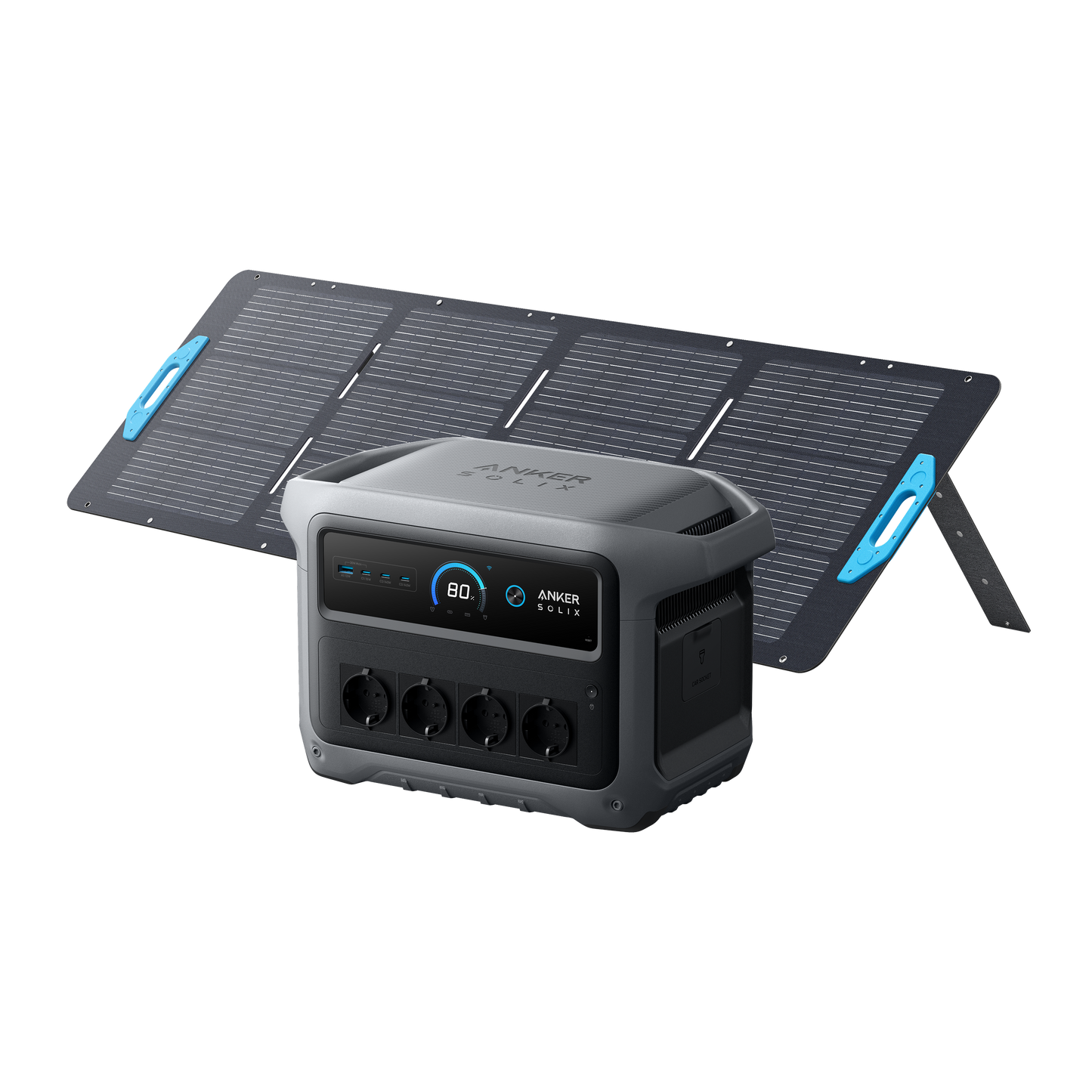 Station électrique portable Anker SOLIX C1000 Gen 2 et panneau solaire 200 W