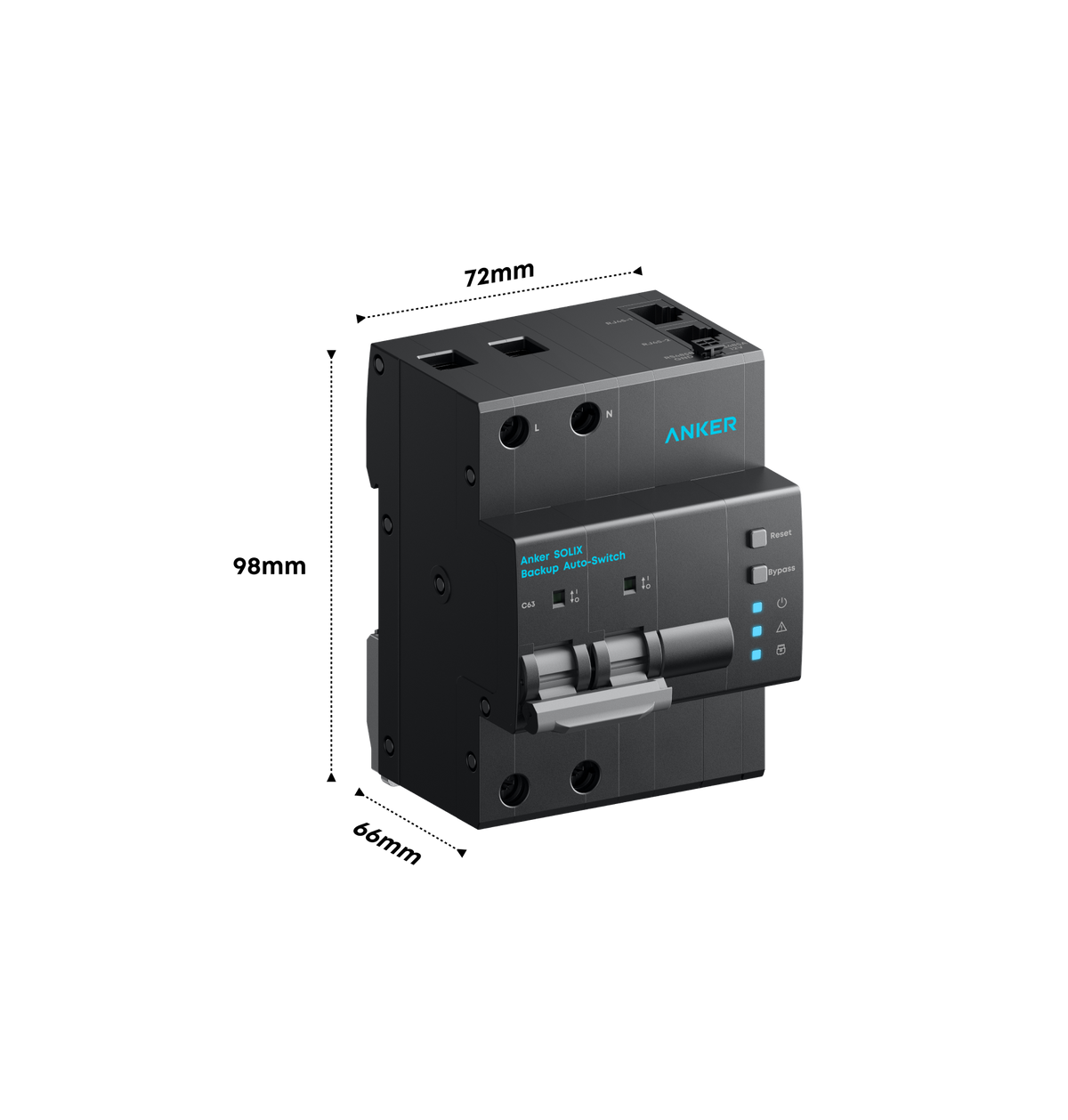 Anker SOLIX Commutateur automatique de secours (63 A, monophasé)