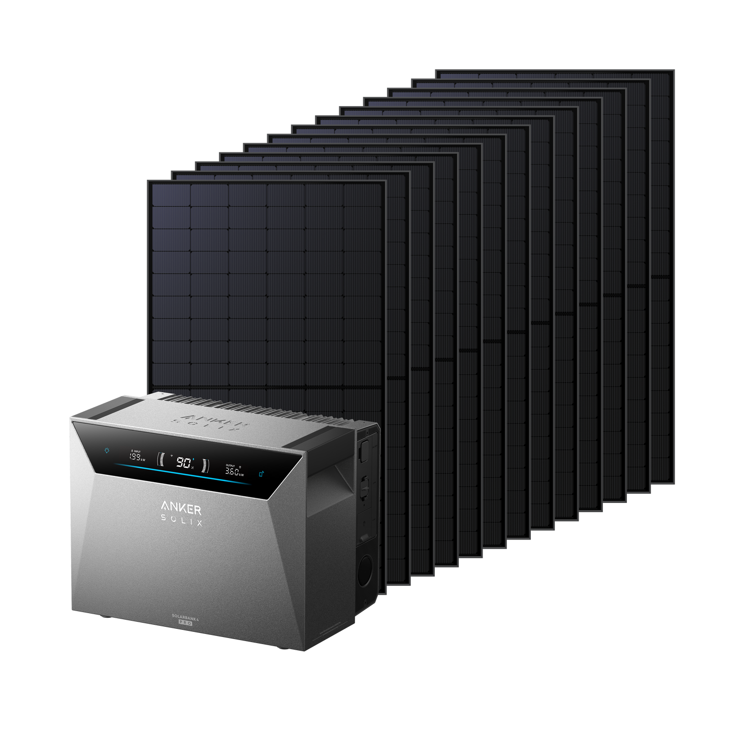 Anker SOLIX Solarbank 4 E5000 Pro + panneaux bifaciaux + BP5000 batterie additionnelle