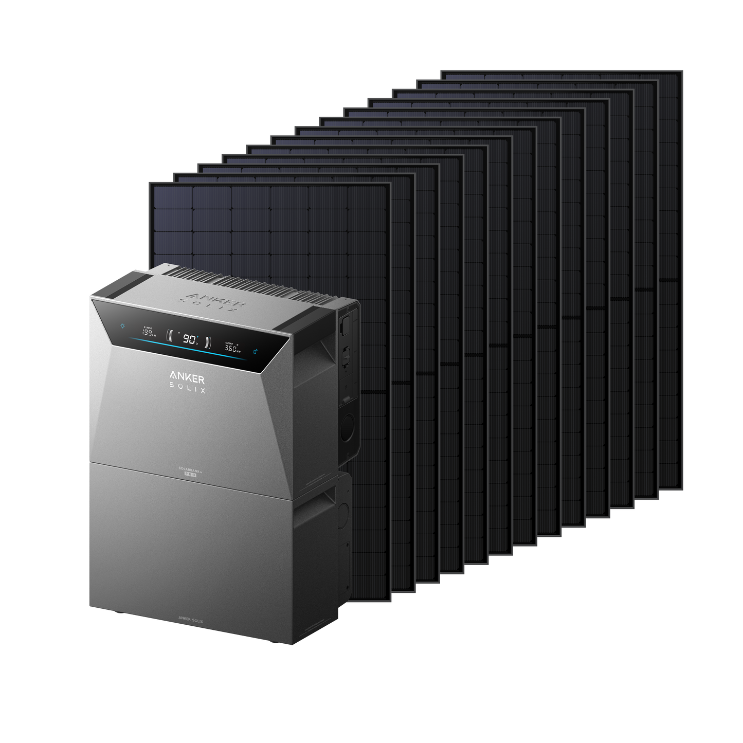 Anker SOLIX Solarbank 4 E5000 Pro + panneaux bifaciaux + BP5000 batterie additionnelle