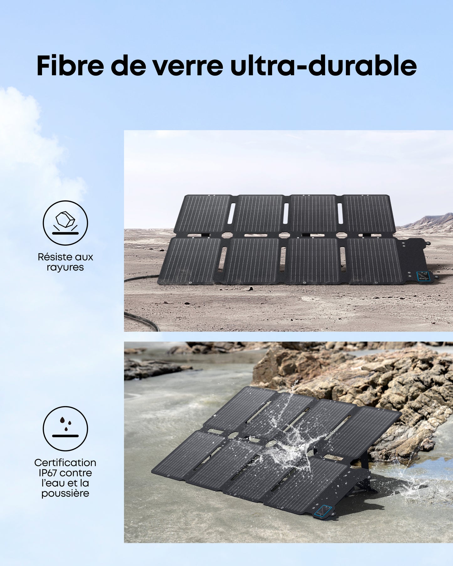 Panneau solaire portable Anker SOLIX PS100X
