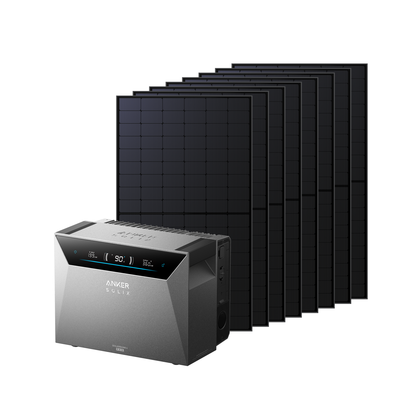 Anker SOLIX Solarbank 4 E5000 Pro + panneaux bifaciaux + BP5000 batterie additionnelle