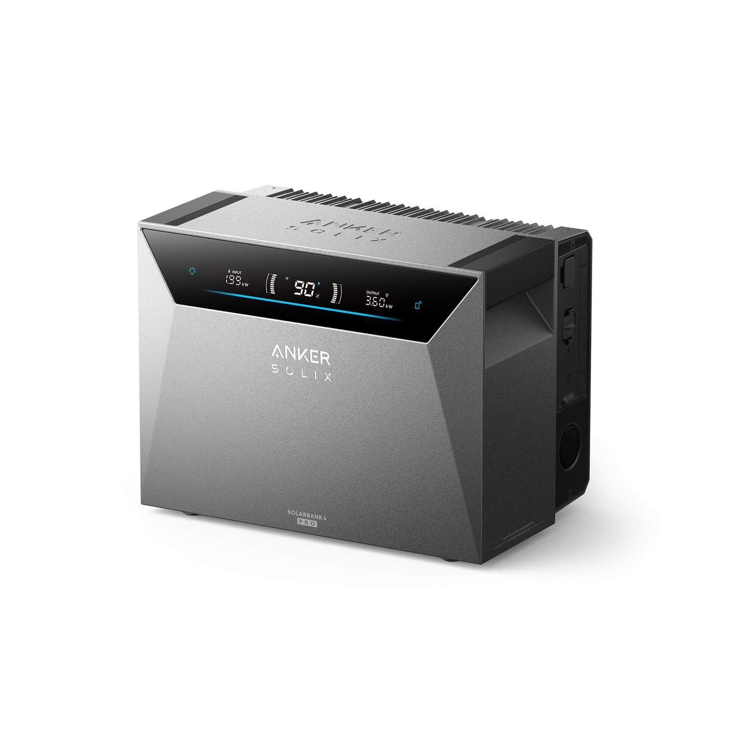 Anker SOLIX Solarbank 4 Pro, batterie solaire, 4 MPPT, entrée solaire 5 000 W, capacité jusqu'à 30 kWh, charge bidirectionnelle 2 500 W, 10 000 cycles, Anker Intelligence, Plug&Play
