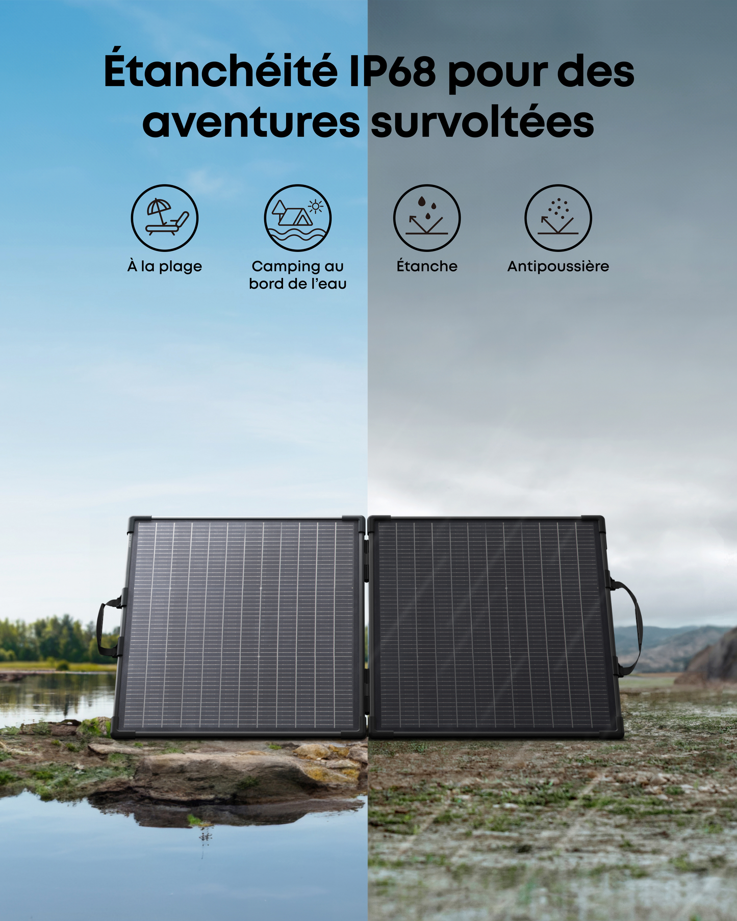 Anker SOLIX PS100 panneau solaire portable bifacial