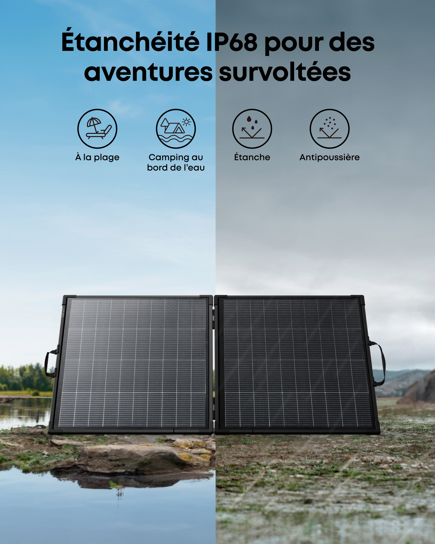 Anker SOLIX PS200 panneau solaire portable bifacial