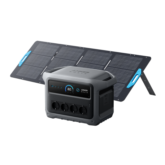 Station électrique portable Anker SOLIX C1000 Gen 2 et panneau solaire 200 W